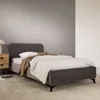 Polsterbett LAVORO Einzelbett 90x200, grau - Bett mit Produktbild-Vorschau 2