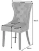 riess-ambiente Chesterfield Stuhl CASTLE braun Kunstleder Produktbild-Vorschau 2