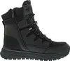 A black winter boot shown from the side. Voir les images du produit