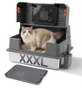 Litière pour chat ISOISL XXL en acier inoxydable, Voir les images du produit 1