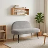 vidaXL Banc rembourré avec dossier, gris clair, 110 x 60 x Voir les images du produit 2