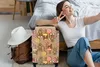 MuchoWow® Koffer Handgepäck Trolley Rollkoffer Kleine Produktbild-Vorschau 2