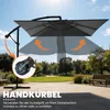 Arvioo Alu Ampelschirm Sonnenschirm + Abdeckung 250 cm, Produktbild-Vorschau 5
