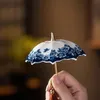 Keramik Teesieb Regenschirmform, Porzellan Teefilter für Produktbild-Vorschau 3