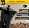 Karl Krüger 502S Alu-Espressokocher schwarz, 6 Tassen Produktbild-Vorschau 3