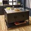 sweeek - Outdoor-Küche 2 Elemente aus Edelstahl - Schwarz Produktbild-Vorschau 2