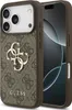 A close-up view of a brown iPhone case with the Guess logo and pattern. Podgląd zdjęcia produktu