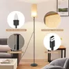 ZMH stojací lampa látková stojací lampa do obývacího pokoje Náhled obrázku produktu 8