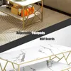 Moderne Couchtisch Weiß Marmor mit Stauraum - Sofatisch Produktbild-Vorschau 7