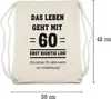 Das Leben geht mit 60 erst richtig los Turnbeutel lustig Produktbild-Vorschau 2