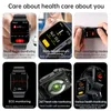 A collage of images showcasing a smartwatch and its various health monitoring features. Náhled obrázku produktu