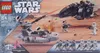 The image shows the packaging of a LEGO Star Wars playset, featuring two vehicles and several minifigures in a desert-like environment. Náhled obrázku produktu