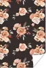 MuchoWow® Poster Rosen - Blätter - Schwarz 120x180 cm - Produktbild-Vorschau 1