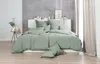 Hahn Renforce Bettwäsche 155x220 stonewashed olive khaki Produktbild-Vorschau 2