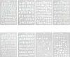 8er-Set Zahlen- und Buchstaben-Schablonen, Produktbild-Vorschau 1