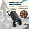 MONZANA® Chariot de Courses 56L - Caddie de Courses 3 en 1, Voir les images du produit 3