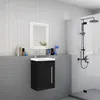 Badmöbel 45cm Mineralguss Waschtisch mit Unterschrank Produktbild-Vorschau 3