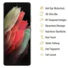 A smartphone with a colorful wallpaper is shown next to a list of product features with icons. Produktbild-Vorschau
