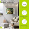 ARTland Wandbild Alu für Innen & Outdoor Fensterblick Produktbild-Vorschau 2