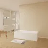 AICA 100cmx140cm Badewannenaufsatz Schwarz mit Blickdichten Produktbild-Vorschau 3