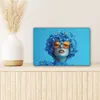 Leinwand Bilder 30x20 cm - Frauen, Abstrakt - Blau, Produktbild-Vorschau 6