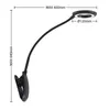 Prios LED-Klemmleuchte Harumi, schwarz, Akku, USB, 51 cm Produktbild-Vorschau 5