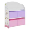 Scaffale per bambini 'Orust' con 4 contenitori con motivo a Anteprima dell’immagine prodotto 4