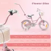 Bicicletta per bambini 14 pollici 3-5 anni Flower bike rosa Anteprima dell’immagine prodotto 4