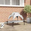 vidaXL Lettino per cani Grigio argento 63 x 49,5 x 60 cm Anteprima dell’immagine prodotto 2