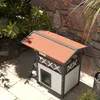 PawHut Katzenhaus mit Asphaltdach, 2-stöckig, Katzenhütte Produktbild-Vorschau 9