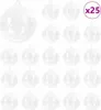 vidaXL Kerstbalset, 25 stuks, transparant, diameter 10 cm, Productafbeelding-voorbeeld 1