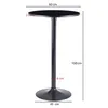 A black bar table with dimensions indicated by measurement lines and text. Náhled obrázku produktu