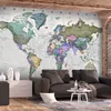 Vlies Fototapete - Geography study - world map with signed Produktbild-Vorschau 2