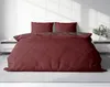 Bettwäsche 200x200 cm bordeaux anthrazit Unifarben Produktbild-Vorschau 2