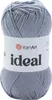 A ball of grey yarn with a label. Produktbild-Vorschau