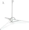 Aktive Pied de parasol à 3 branches Blanc 79 x 69 x 57 cm Voir les images du produit 3