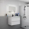 Badezimmermöbel 80cm CINIC-Serie Mineralguss Waschtisch mit Produktbild-Vorschau 3