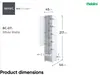MEBLINI Schrank für Schrankbett Bed Concept - Hochschrank Produktbild-Vorschau 7