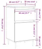 vidaXL Sideboards 2 Stk. Betongrau 40x35x70 cm Produktbild-Vorschau 8