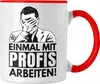 Trendation - Einmal Mit Profis Arbeiten Handwerker Tasse Produktbild-Vorschau 1