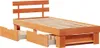 vidaXL Bettrahmen Wachsbraun 100 x 200 cm Massives Produktbild-Vorschau 6