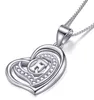 Morella® Damen Halskette Herz Buchstabe F 925 Silber Produktbild-Vorschau 2