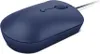 A blue computer mouse is shown from a diagonal angle on a white background. Produktbild-Vorschau