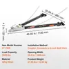 Diagram of a trailer hitch with dimensions and specifications. Produktbild-Vorschau