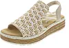 Rieker Damen Keil-Sandaletten Beige Voir les images du produit 47