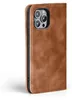 A brown flip cover for an iPhone 13 Pro is shown against a white background. Produktbild-Vorschau
