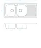 2 Becken Edelstahl Küchenspüle Einbauspüle Spüle Spülbecken Produktbild-Vorschau 2