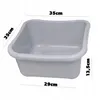 KADAX ciotola quadrata in plastica 12L grigio chiaro per Anteprima dell’immagine prodotto 3