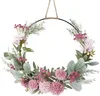 Türkranz Künstlich Blumen Metallring Hochzeit Blumenkranz Produktbild-Vorschau 1
