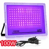 UV LED reflektor – vonkajšie osvetlenie – 100W, 1 kus – UV Náhľad obrázku produktu 1